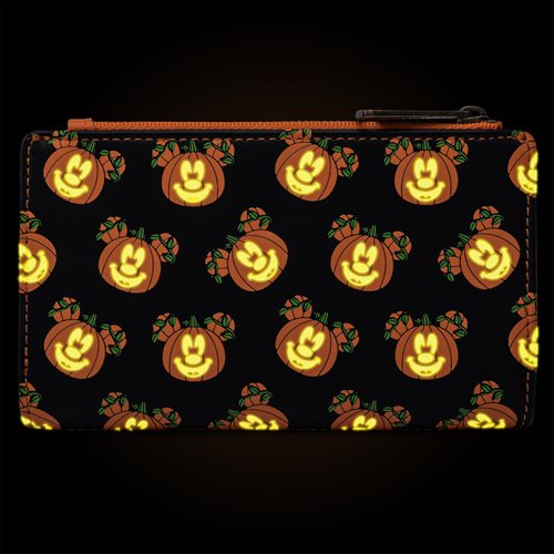 Disney Mickey Mouse Jack-O-Lantern Flap Wallet