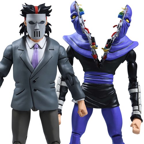 Teenage Mutant Ninja Turtles (1987 Cartoon) Business Suit Casey Jones & Split Foot Soldier 7-Inch Scale Figure 2-Pack