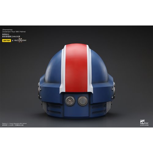 Joy Toy Warhammer 40,000 Ultramarines Lieutenant Titus' MKX 1:1 Scale Roleplay Helmet Prop Replica