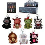The Cryptids Blind-Box Plush Bag Clip Display of 6