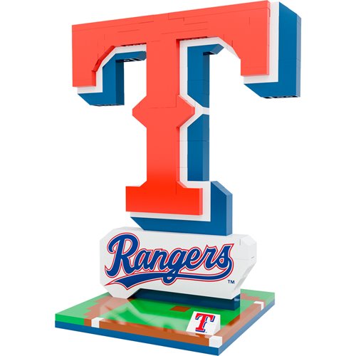 Texas Rangers Logo Building Block Model
