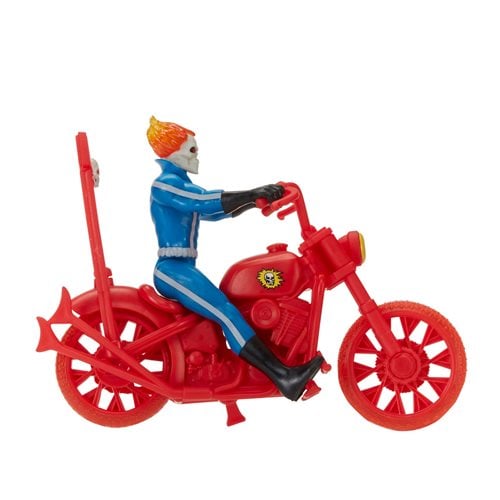 Marvel Legends Retro 375 Collection Ghost Rider 3 3/4-Inch Action Figures with Motorcycle