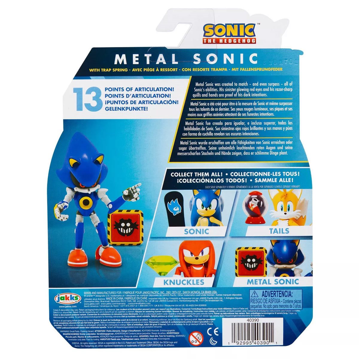  Sonic The Hedgehog Collectible Metal Sonic 4 Bendable