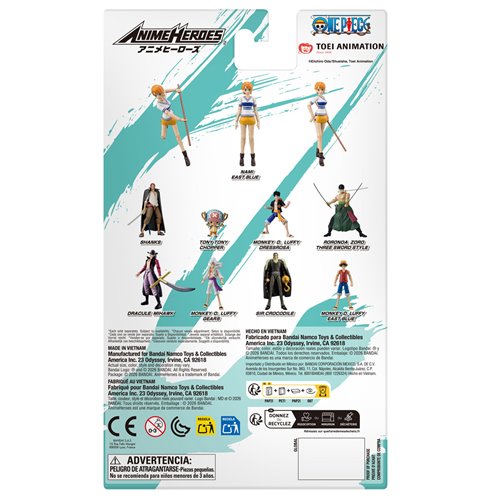 One Piece Anime Heroes Nami East Blue Action Figure