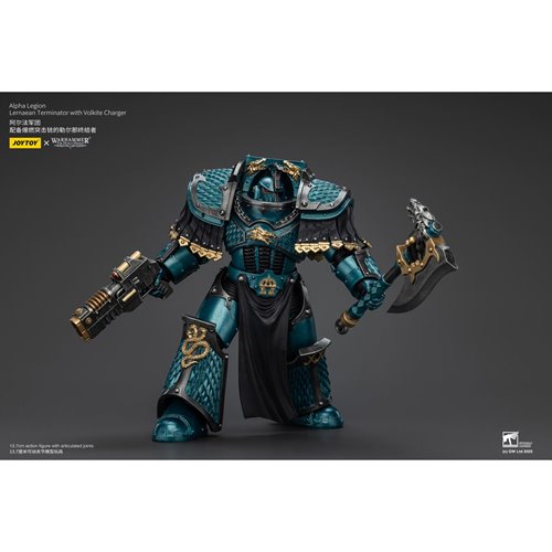 Joy Toy Warhammer The Horus Heresy Alpha Legion Lernaean Terminator with Volkite Charger 1:18 Scale