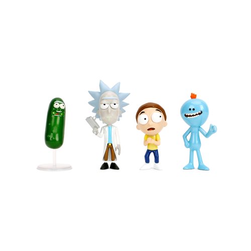 Rick and Morty Wave 1 MetalFigs 2 1/2-Inch Die-Cast Metal Mini-Figure 4-Pack