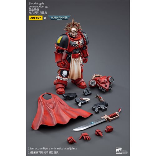 Joy Toy Warhammer 40,000 Blood Angels Veteran Alberigo 1:18 Scale Action Figure