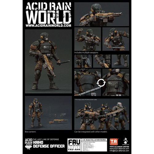 Acid Rain Kaiho Defense Officer 1:18 Scale Action Figure