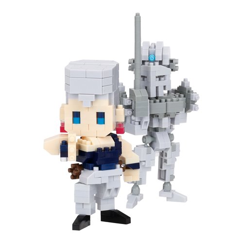 JoJo's Bizarre Adventure Jean Pierre Polnareff and Silver Chariot Nanoblock Character Collection Constructible Figure