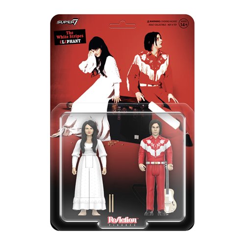The White Stripes Elephant 3 3/4-Inch ReAction Figures 2-Pack