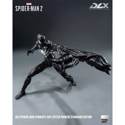 Marvel Spider-Man 2 Spider-Man Symbiote Suit Peter Parker Standard Edition DLX Action Figure