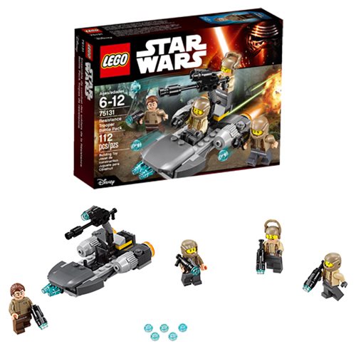 liv Citron Sikker LEGO Star Wars 75131 Resistance Trooper Battle Pack