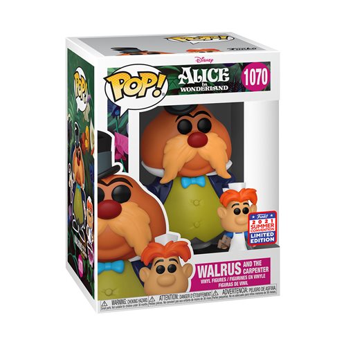 Alice in Wonderland Walrus and the Carpenter Pop Vinyl Figure and Buddy - 2021 Convention Exclusive