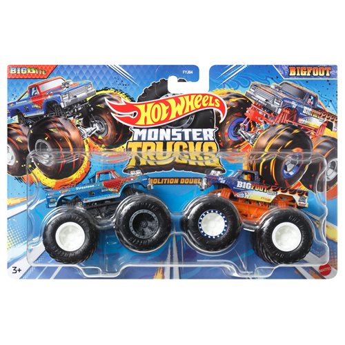 Hot Wheels Monster Trucks Demolition Doubles 1:64 Scale Vehicle 2-Pack 2024 Mix 3 Case of 8
