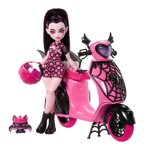 Monster High Draculaura Vamptastic Scooter Doll And Vehicle Playset