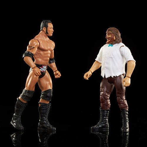 WWE Championship Showdown Series 14 The Rock & Mankind Action Figure 2-Pack