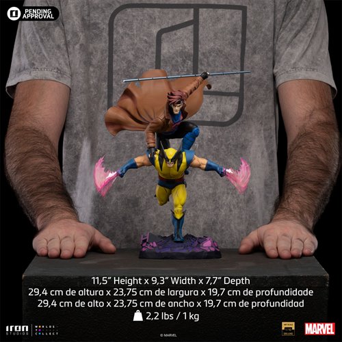 X-Men '97 Gambit and Wolverine 1:10 Deluxe Art Scale Limited Edition Statue
