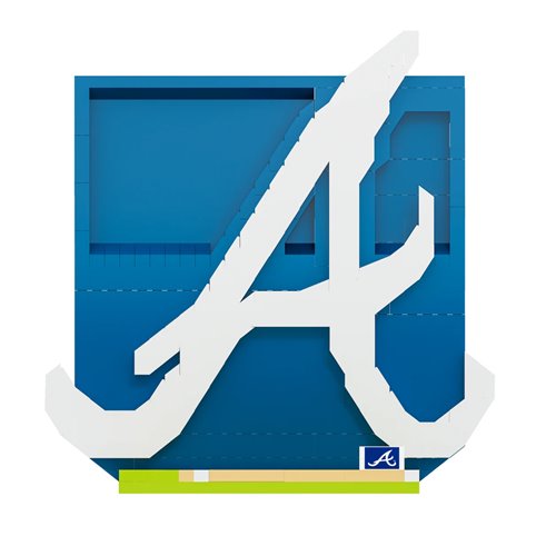 Atlanta Braves Logo Building Block Model