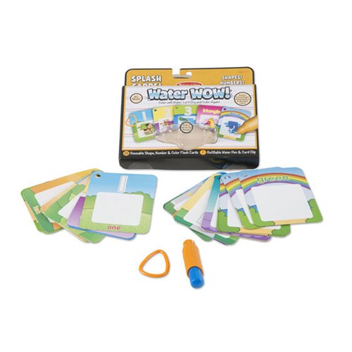 Melissa & Doug Water Wow! Number, Color, Shape Cards On the Go Activity