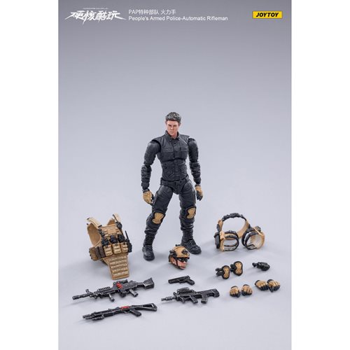 Joy Toy Peoples Armed Police Automatic Rifleman 1:18 Scale Action Figure