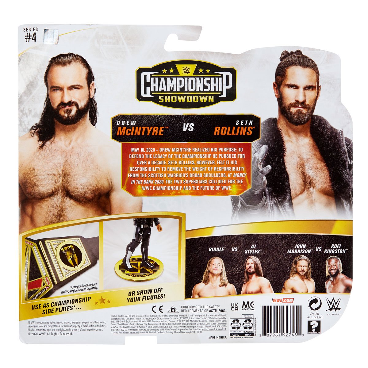 WWE Championship Showdown Series 4 Action Figure 2-Pack Case