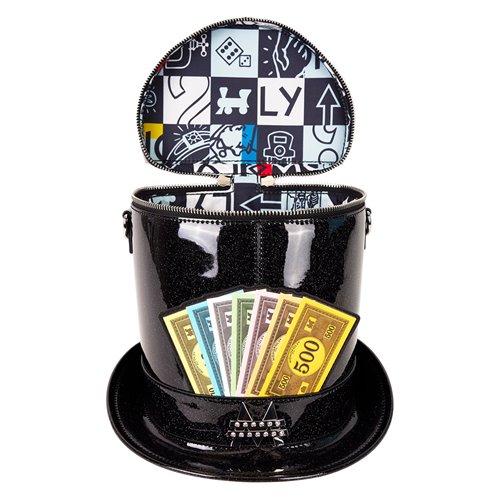 Monopoly Top Hat Crossbody Purse
