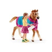 Horse Club Girl with English Thoroughbred Foal Set