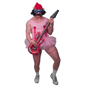 Cheech & Chong Up in Smoke Cheech Pink Tutu Adult Costume