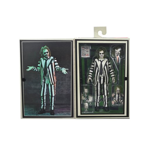 Beetlejuice Beetlejuice Ultimate Striped Suit Beetlejuice 7-Inch Scale Action Figure