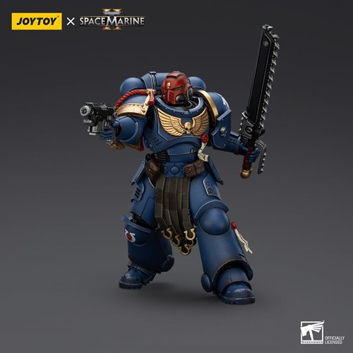 Joy Toy Warhammer Space Marine II Ultramarines Sergeant Gadriel Collectors Edition 1:18 Scale Action