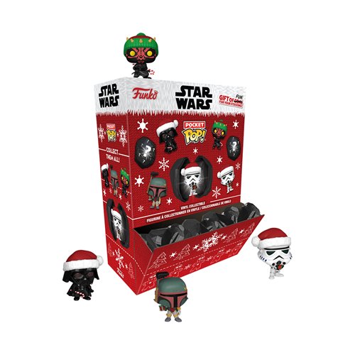 Star Wars Coal Funko Pocket Pop! Mini-Figure Display Case of 12