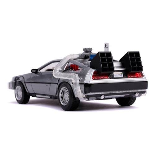 Back to the Future 2 Time Machine 1:24 Scale Die-Cast Metal Vehicle with Lights and Sounds