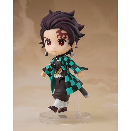 Demon Slayer: Kimetsu no Yaiba Tanjiro Kamado (Nichirin Sword with Rengoku's Handguard) Figuarts Min