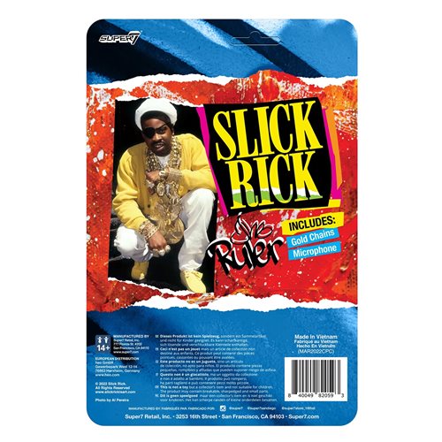 Slick Rick 3 3/4-Inch ReAction Figure