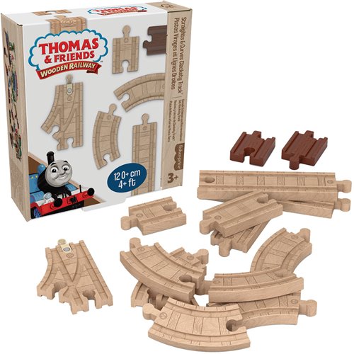 Thomas & Friends Wooden Railway Straights & Curves Clackety Track Pack Playset