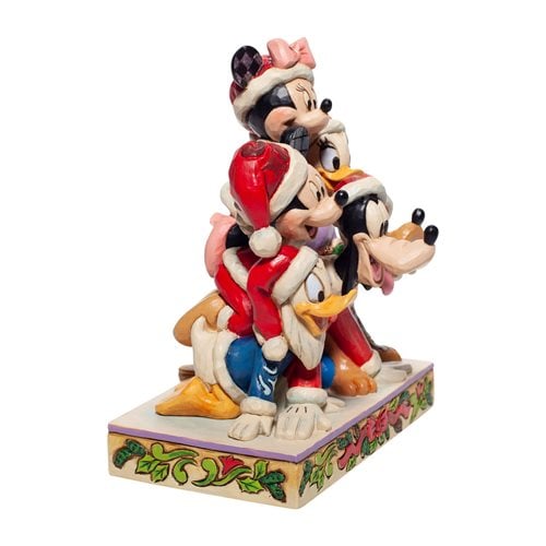 Disney Traditions Mickey and Friends Christmas Statue by Jim Shore