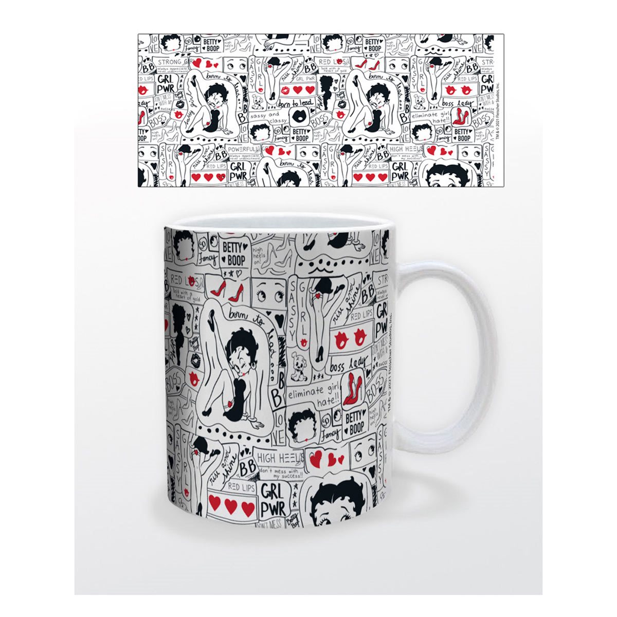 Personalised "BETTY BOOP" Inspired Printed Boxed White Mug ~ Multiple Choices 