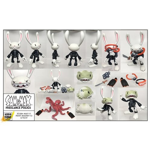 Sam & Max Wave 2 Scuba Max and Ratzo the Octopus Ginormous Deluxe Action Figure Set of 2