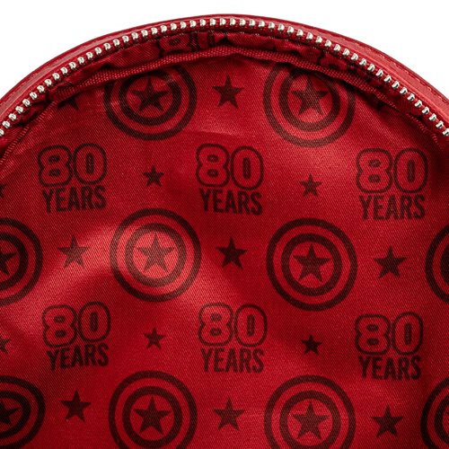 Captain America 80th Anniversary Floral Shield Mini-Backpack