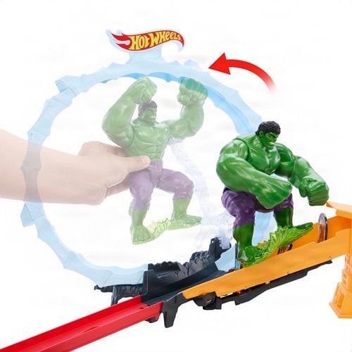 Spider-Man: Brand New Day Hot Wheels Superstar Speeders Spider-Man and Hulk Smashdown Track Set