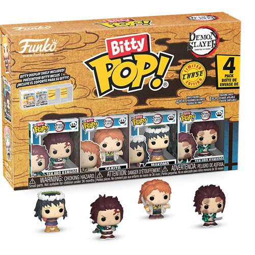 Demon Slayer Tanjiro Kamado Funko Bitty Pop! Mini-Figure 4-Pack - Specialty