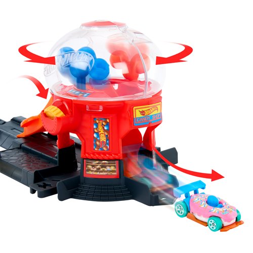 Hot Wheels Downtown Candy Shop Track Set