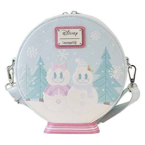 Mickey and Minnie Mouse Winter Snowglobe Crossbody Purse