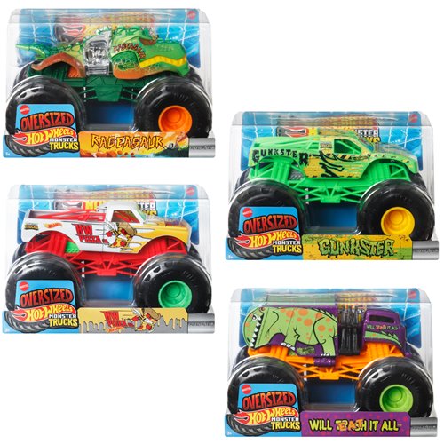Hot Wheels Monster Trucks 1:24 Scale Vehicle 2026 Mix 3 Case of 4