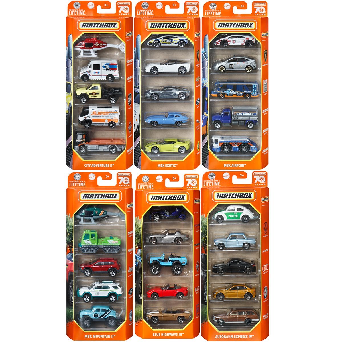 Matchbox Car Collection 5-Pack 2022 Mix Vehicle Case Of 12 | lupon.gov.ph