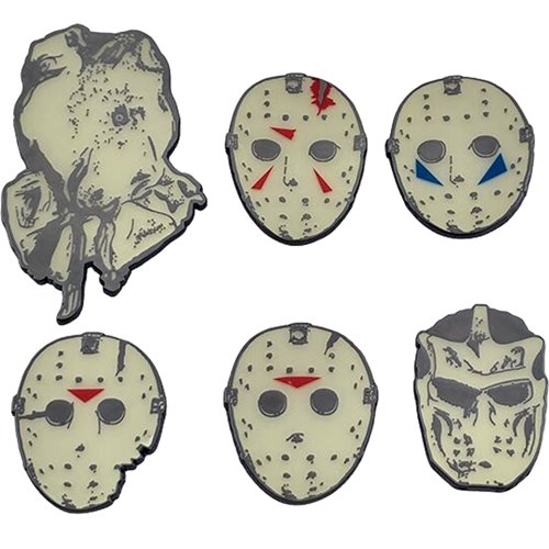 Friday the 13th Enamel Pin VHS 6-Piece Set