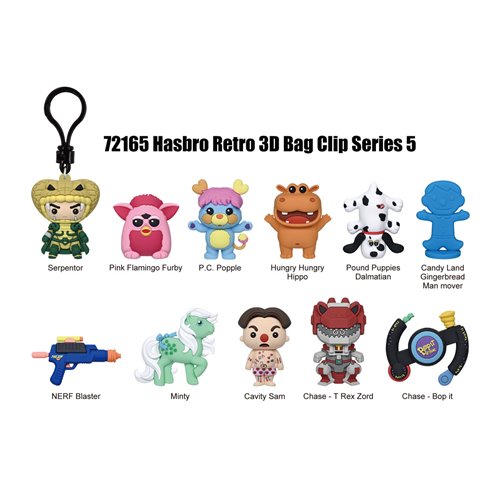 Hasbro Retro Toys Series 5 3D Foam Bag Clip Display Case of 24