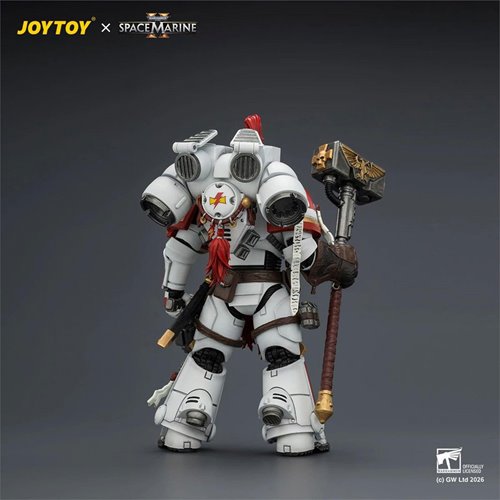 Joy Toy Warhammer 40,000 Space Marine Game Edition White Scars Assault Intercessor Champion 1:18 Sca