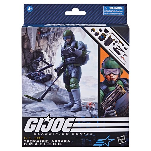 G.I. Joe Classified Series Tripwire, Apsara, & M.A.C.L.E.O.D., Deluxe  6-Inch Action Figure