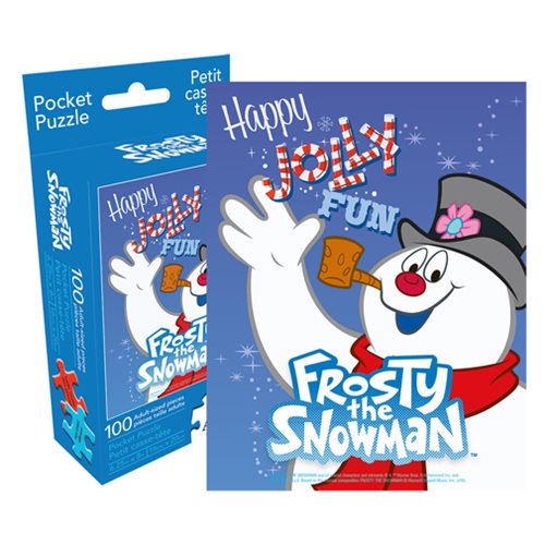 100 PIECES BRAND NEW 61132 POCKET PUZZLE FROSTY THE SNOWMAN